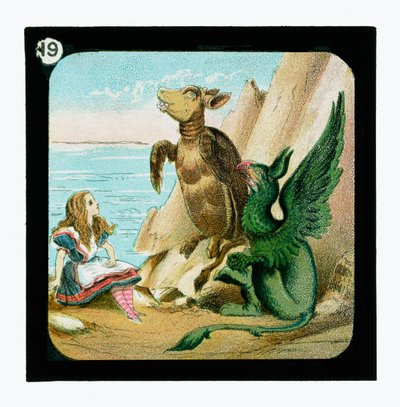 不思議の国のアリス」カラーランタンスライド（ランタンスライド 作： John (after) Tenniel
