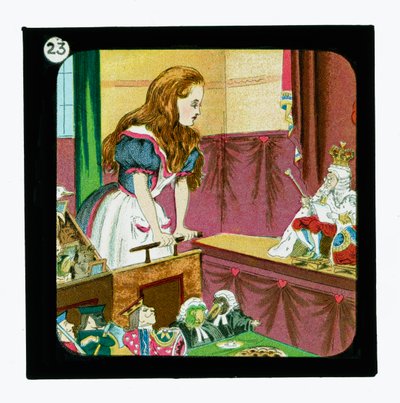 不思議の国のアリス」カラーランタンスライド（ランタンスライド 作： John (after) Tenniel