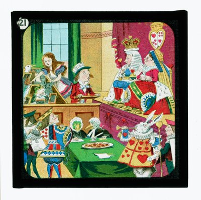 不思議の国のアリス」カラーランタンスライド（ランタンスライド 作： John (after) Tenniel