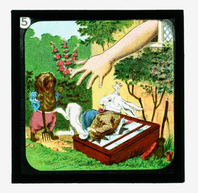 不思議の国のアリス」カラーランタンスライド（ランタンスライド 作： John (after) Tenniel