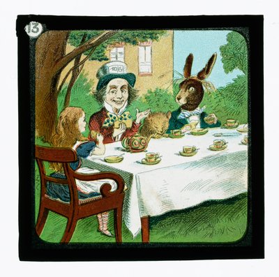 不思議の国のアリス」カラーランタンスライド（ランタンスライド 作： John (after) Tenniel