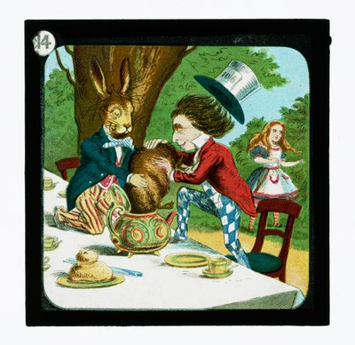 不思議の国のアリス」カラーランタンスライド（ランタンスライド 作： John (after) Tenniel
