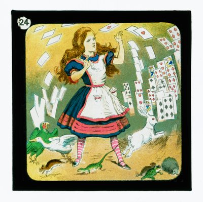 不思議の国のアリス」カラーランタンスライド（ランタンスライド 作： John (after) Tenniel