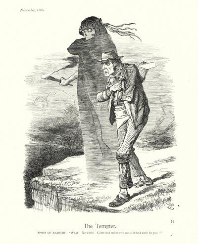 サー・ジョン・テニエルの漫画誘惑者（エングレーヴィング） 作： John (after) Tenniel