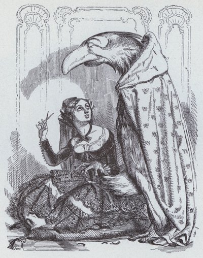 恋する鷹」（リトグラフ 作： John (after) Tenniel