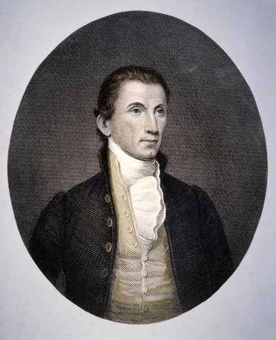 ジェームズ・モンロー（1758-1831） アッシャー・ブラウン・デュラン（1796-1886）が彫刻したもの（彩色済み彫刻 作： John (after) Vanderlyn
