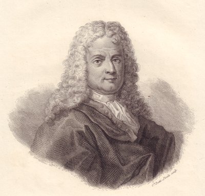 イタリアの数学者ヤコポ・リッカティ（1676-1754）の肖像、Caterina Piotti-Pirolaによる銅版画 作： Walter Charles Mills