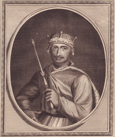 ジョン・ゴールダー（1729-1795）によるイングランドのウィリアム2世（1056-1100）（ルーファスとも呼ばれる）の銅版画です。 作： Walter Charles Mills