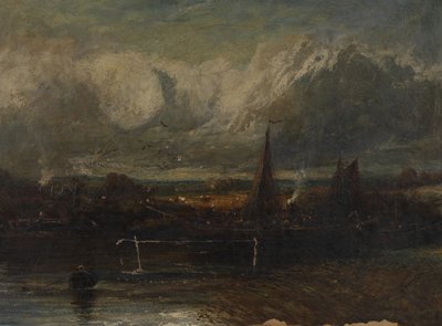 海景、ジョン・コンスタブル（1776-1837）風の贋作（油彩・キャンバス） 作： John (manner of) Constable