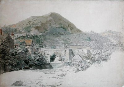 ブリッジ、ランゴレン（水彩・紙） 作： John Alexander Gresse