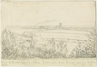 バートン・アポン・トレント：ペンとインクの描画、nd [1799-1854] 作： John Allport