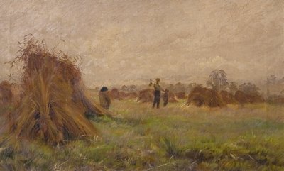 収穫のシーン、1885-99 作： John Anderson
