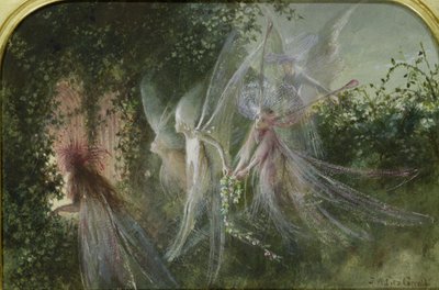 窓辺の妖精、1864年頃（WC＆ガッシュ） 作： John Anster Fitzgerald