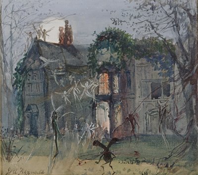 オールドホール、月光の妖精 作： John Anster Fitzgerald