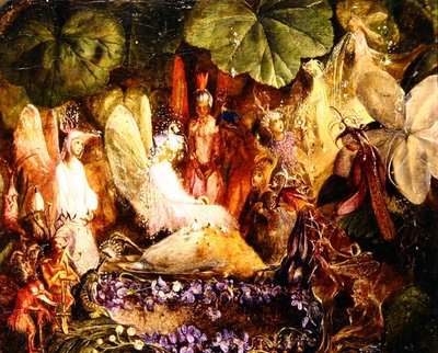 誰がコック・ロビンを殺したか？(油彩・キャンバス）（352705も参照） 作： John Anster Fitzgerald