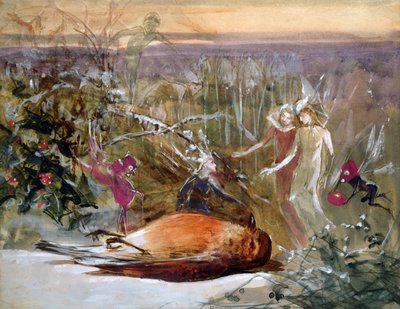 コックロビンを殺した者 作： John Anster Fitzgerald