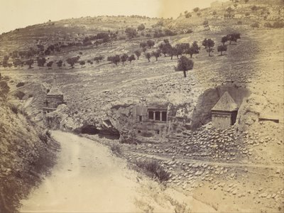アブサロム、ザカリア、聖ヤコブの墓、1860 年代。 作： John Anthony