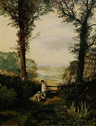 A バーンソール・バレー、ワーフェデール 作： John Atkinson Grimshaw