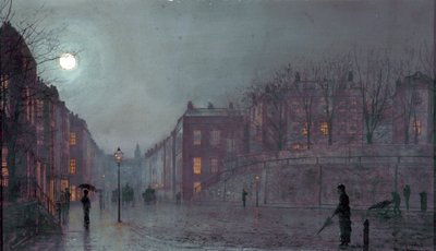 ハムステッドの眺め、ロンドン、1882 作： John Atkinson Grimshaw