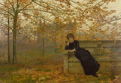 秋の後悔、1882 作： John Atkinson Grimshaw