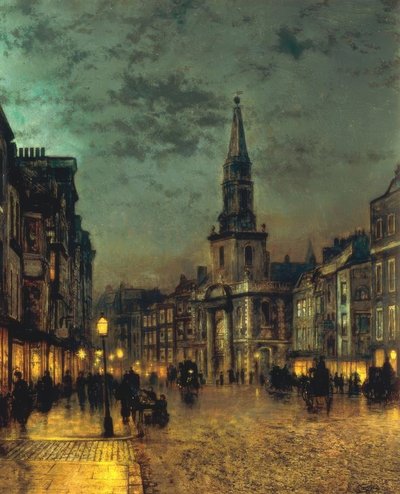ブラックマンストリート、自治区、ロンドン 作： John Atkinson Grimshaw