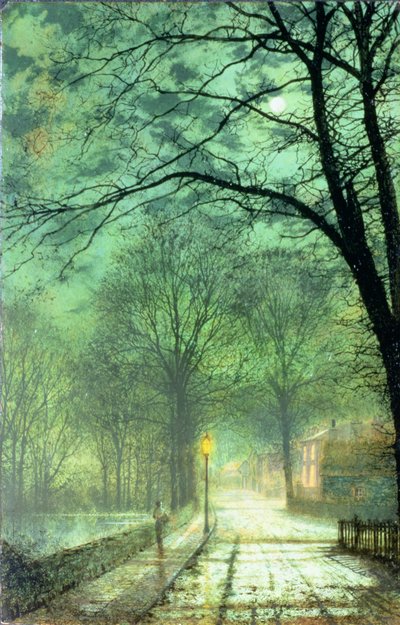 Bonchurch、Ventnor、Isle of Wight（board） 作： John Atkinson Grimshaw