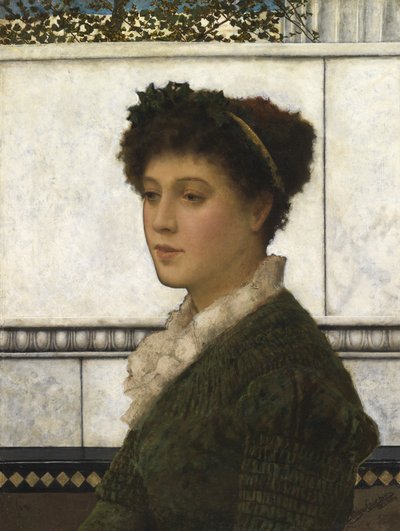 ブルネッタ、1882 作： John Atkinson Grimshaw