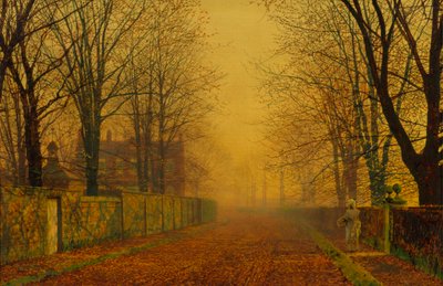 夕焼け 作： John Atkinson Grimshaw