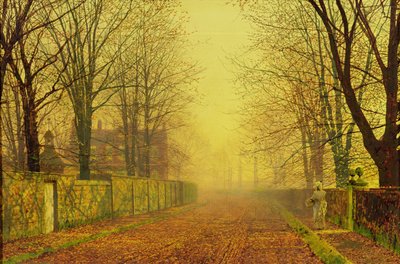 イブニンググロー、1884年頃（キャンバスに油彩） 作： John Atkinson Grimshaw