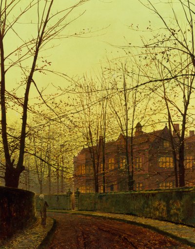 黄金の秋（キャンバスに油彩） 作： John Atkinson Grimshaw