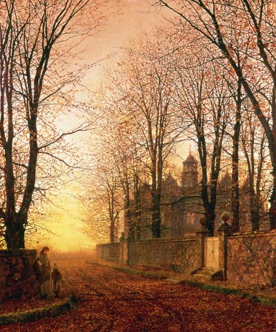 ゴールデンオールデンタイム、1870年頃 作： John Atkinson Grimshaw