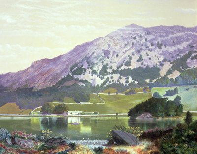 ライダルウォーターのサウスサイドのナブスカー-ブルームのヘザー、1864年9月 作： John Atkinson Grimshaw