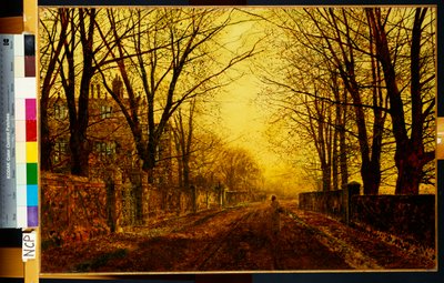 金の夜想曲、1872 作： John Atkinson Grimshaw
