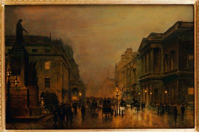 ポールモール 作： John Atkinson Grimshaw