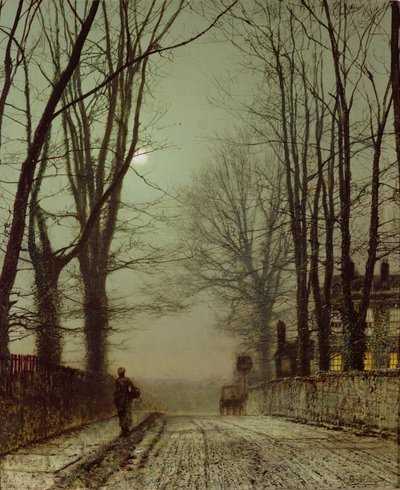 パットニーパークレーン 作： John Atkinson Grimshaw
