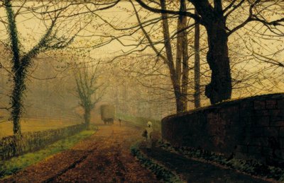 ステープルトンパーク、ポントレファクト近く、リーズ 作： John Atkinson Grimshaw