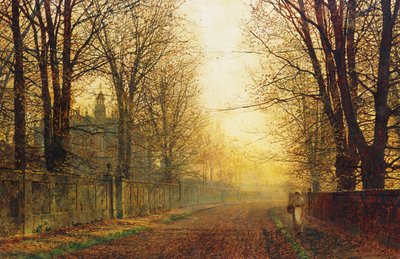 秋の黄金の栄光、 作： John Atkinson Grimshaw