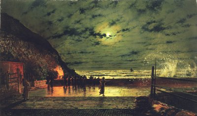 ハーバーフレア、1879 作： John Atkinson Grimshaw