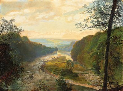 ワーフバレー、バーデンタワーを超えて、1870年代 作： John Atkinson Grimshaw
