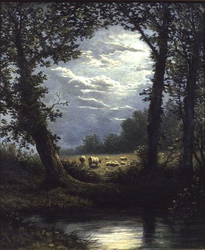 静けさ 作： John Atkinson Grimshaw