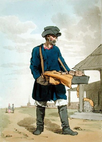 カラッチニク、画家によるエッチング、1804年発行（カラーリトグラフ） 作： John Augustus Atkinson