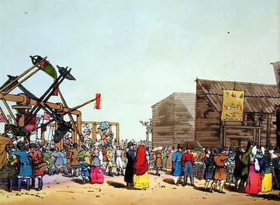 カッチェリ、画家によるエッチング、1804年発行（カラーリトグラフ） 作： John Augustus Atkinson