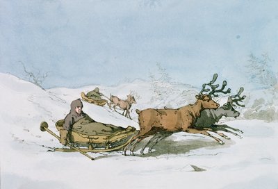 ラップランドスレッジ、1803 作： John Augustus Atkinson