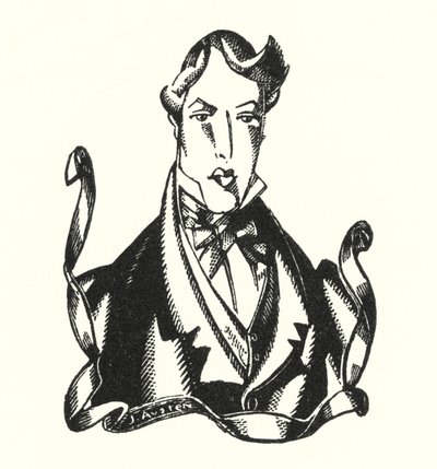 バイロン卿によるドン・ファンのフィニスのイラスト (litho) 作： John Austen