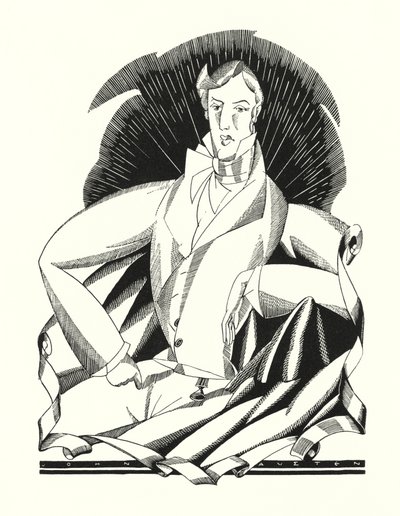 バイロン卿によるドン・ファンのイラスト (litho) 作： John Austen