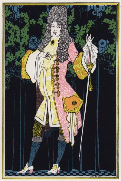 「Rogues In Porcelain」のイラスト、18 世紀の詩集 (カラー リソ) 作： John Austen