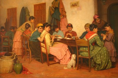 ジョン・バグノルド・バージェス The Cigarette Makers 1887 作： ジョン・バグノルド・バージェス