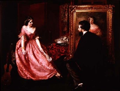 画家とそのモデル 作： John Ballantyne