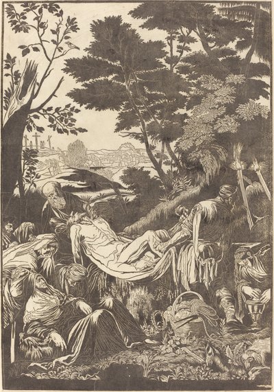 埋葬 [直訳] 作： John Baptist Jackson after Jacopo Bassano