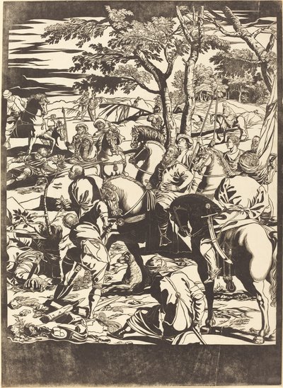 はりつけ[右図] 作： John Baptist Jackson after Jacopo Tintoretto